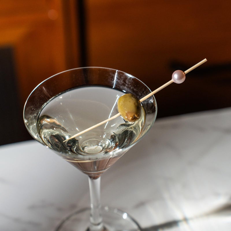 PuTwo Toothpicks for Cocktail Appetizers Fruits Dessert, 100 Count, Pink Pearls - Image 4